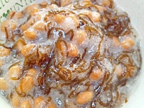 納豆の食べ方-みぞれもずく♪